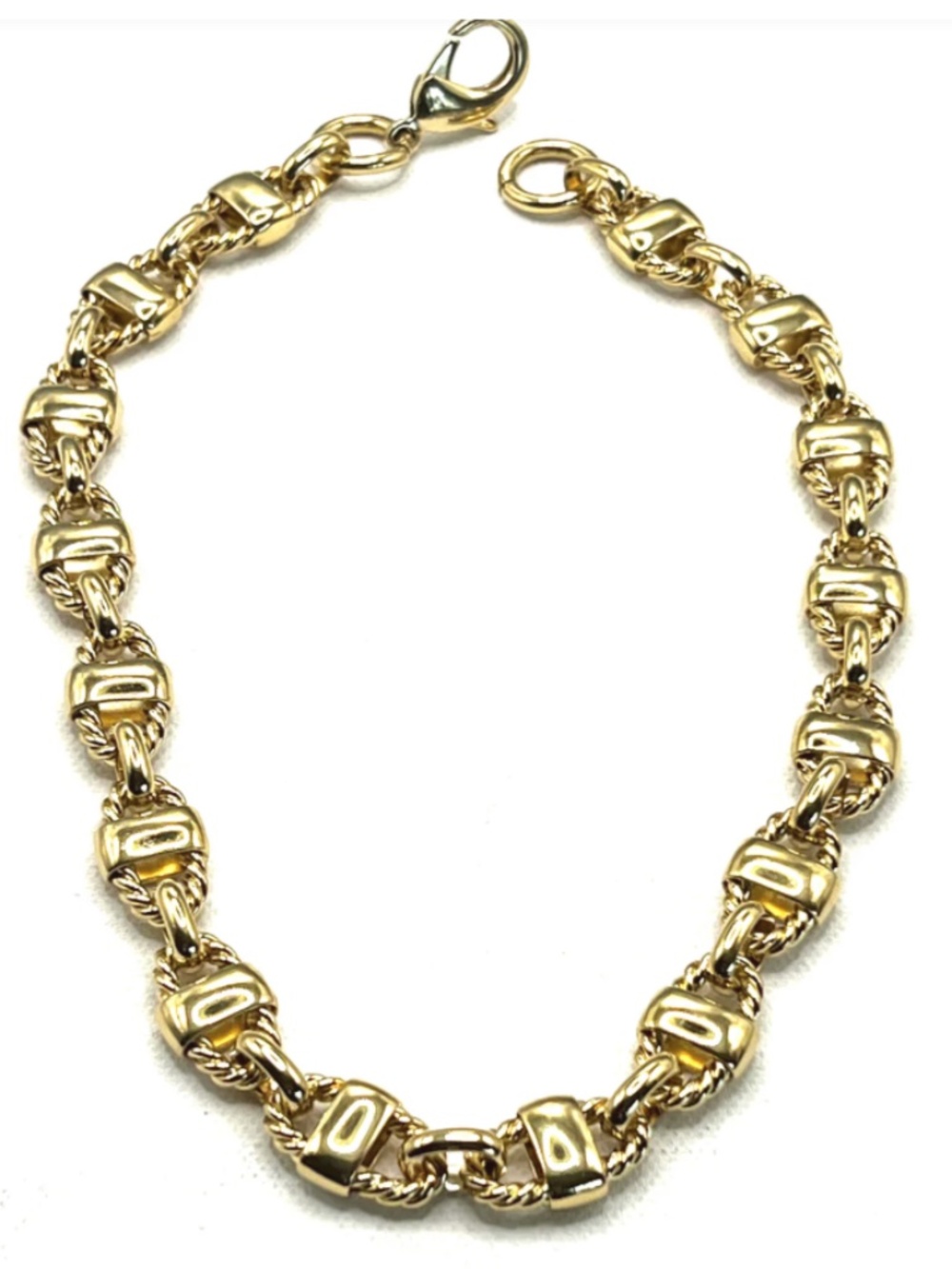 New Vanessa Mooney Gold Thick Chunky Statement Thick Gold Chain Necklace